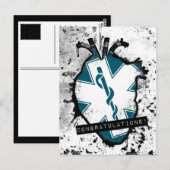 Gefeliciteerd Emergency Medical Services Worker Briefkaart (Voorkant / Achterkant)