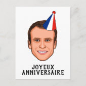 Gefeliciteerd Emmanuel Macron Verjaardag Briefkaart (Voorkant)