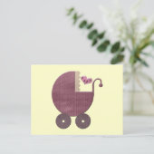 Gefeliciteerd en nieuwe baby meisje Wenskaarten Briefkaart (Staand voorkant)