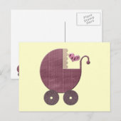 Gefeliciteerd en nieuwe baby meisje Wenskaarten Briefkaart (Voorkant / Achterkant)