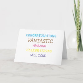 Gefeliciteerd, fantastisch kaart