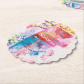 Gefeliciteerd, feestdag kartonnen onderzetters (Gekanteld)