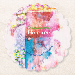 Gefeliciteerd, feestdag kartonnen onderzetters