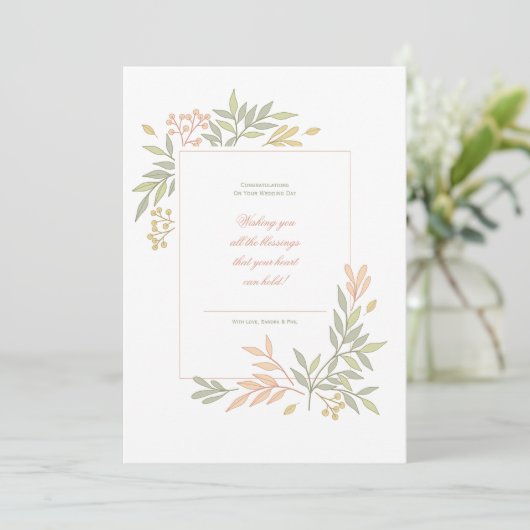 Gefeliciteerd Feestdagenkaart (Staand voorkant)