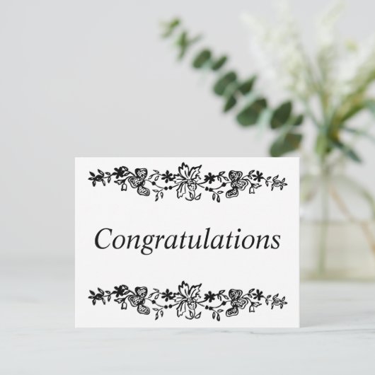 Gefeliciteerd Feestdagenkaart (Staand voorkant)