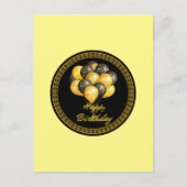 Gefeliciteerd, feestelijk, briefkaart (Voorkant)