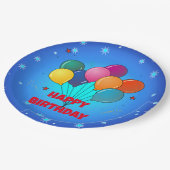 Gefeliciteerd! feestelijke sterrenhemel, papieren bordje (Gekanteld)