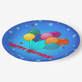 Gefeliciteerd! feestelijke sterrenhemel, papieren bordje (Gekanteld)