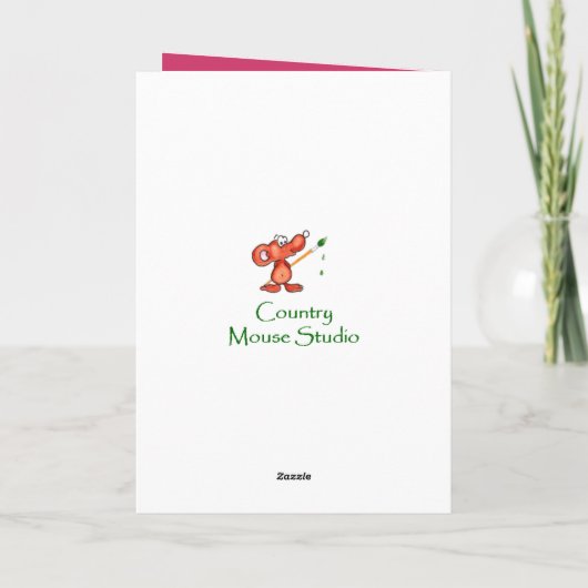 Gefeliciteerd Floral Heart Bird German Kaart (Achterkant)