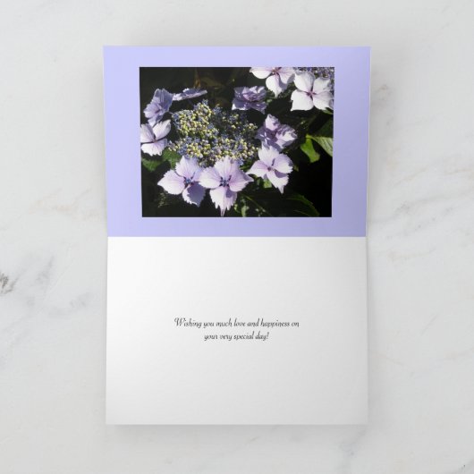 Gefeliciteerd Floral Wedding Kaart (Binnen)