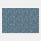 Gefeliciteerd, Floral Wrapping Paper Sheets (Voorkant 3)