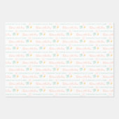 Gefeliciteerd, Floral Wrapping Paper Sheets (Voorkant 3)