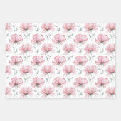 Gefeliciteerd, Floral Wrapping Paper Sheets (Voorkant 3)