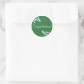 Gefeliciteerd Flourish Envelope Sticker Seal (Tas)