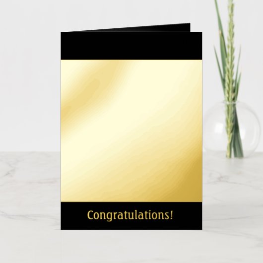 Gefeliciteerd Folie Feestdagenkaart (Voorkant)