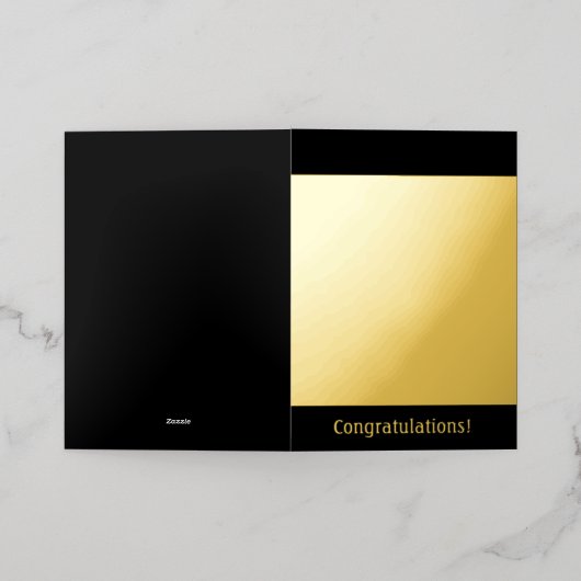 Gefeliciteerd Folie Feestdagenkaart (Buiten Laag)