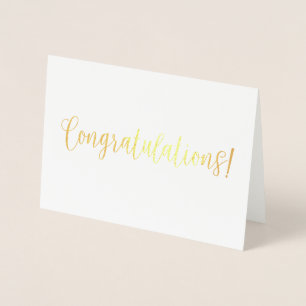 Gefeliciteerd Folie Kaart