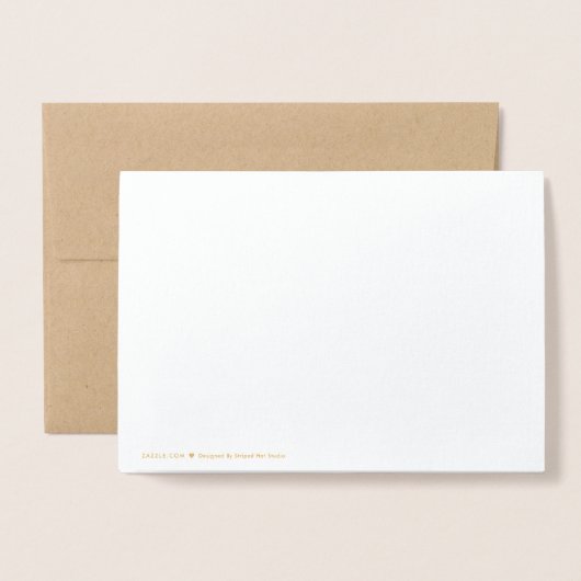 Gefeliciteerd Folie Kaart (Met envelop)