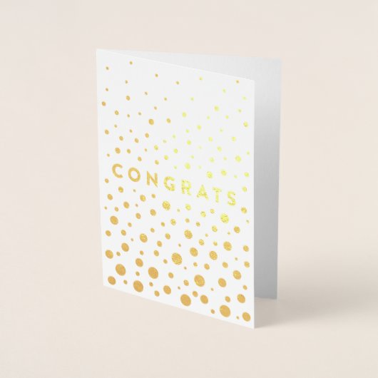 Gefeliciteerd Folie Kaart (Voorkant)