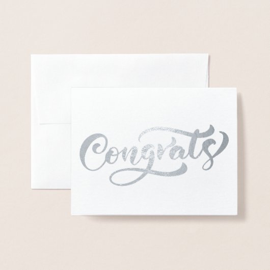 Gefeliciteerd Folie Kaarten (Voorkant met envelop)