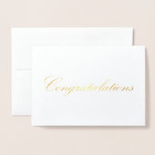 Gefeliciteerd Folie Kaarten (Voorkant met envelop)