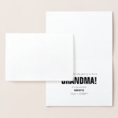 Gefeliciteerd Folie zwangerschapsaankondiging Kaarten (Display)