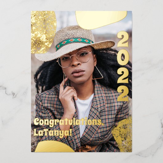 Gefeliciteerd Foto aankondiging Afstuderen 2022 (Voorkant)