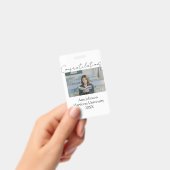 Gefeliciteerd foto afgestudeerde naam universiteit badge (Handheld)