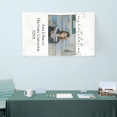 Gefeliciteerd foto afgestudeerde naam universiteit spandoek (Beurs)