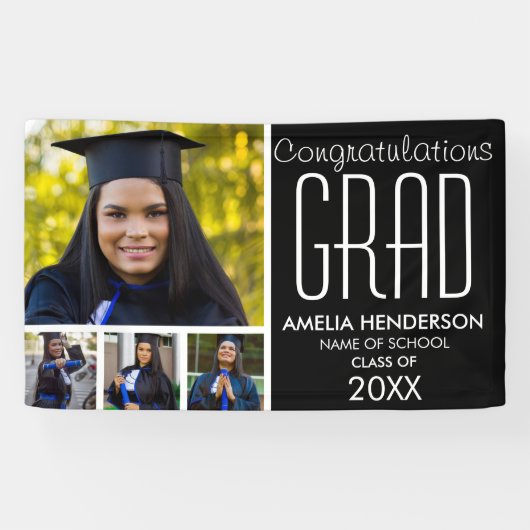 Gefeliciteerd Foto Afstuderen Bann Spandoek (Horizontaal)