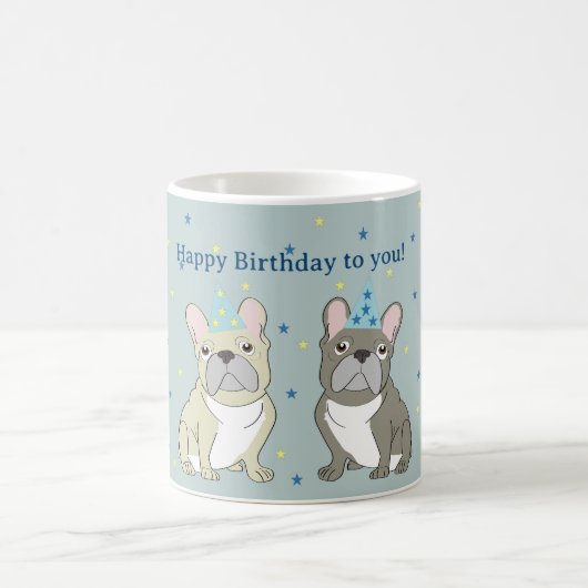 Gefeliciteerd Franse, buldog Koffiemok (Center)