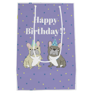 Gefeliciteerd Franse, buldog Medium Cadeauzakje