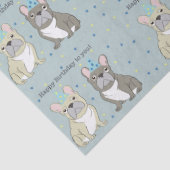 Gefeliciteerd Franse, buldog Tissuepapier (Detail)