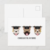 Gefeliciteerd Franse Bulldoggen Briefkaart (Voorkant / Achterkant)