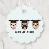 Gefeliciteerd, French Bulldogs Bedankjes Labels (Voorkant)