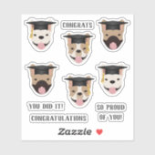 Gefeliciteerd, French Bulldogs Sticker (Vel)