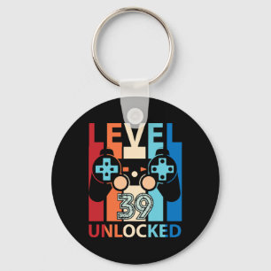 Gefeliciteerd Gamer Niveau &#  Jaar Ontgrendeld Sleutelhanger