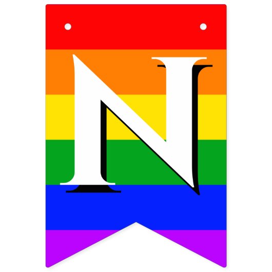 Gefeliciteerd Gay Pride Rainbow Bunting Banner (Derde vlag)