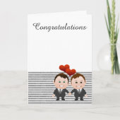 Gefeliciteerd Gay ThGefeliciteerd Wedding Kaart (Voorkant)