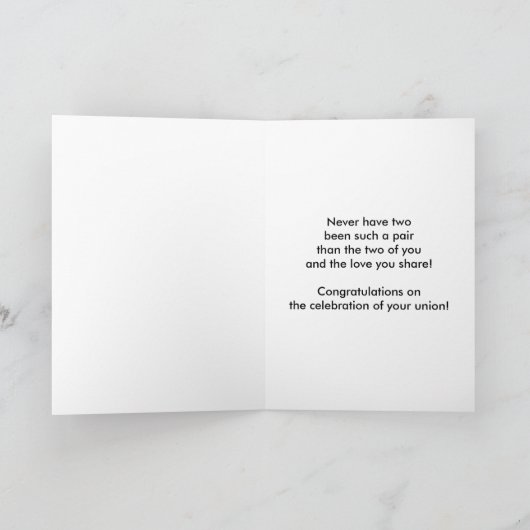 Gefeliciteerd, Gay Union of Commitment Kaart (Binnen)