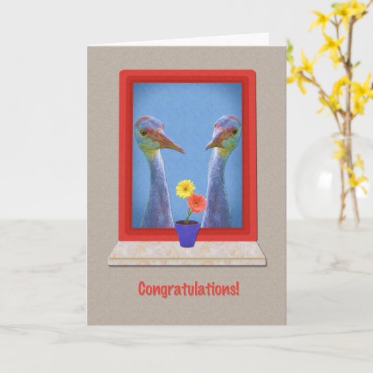 Gefeliciteerd, Gay Union of Commitment Kaart (Gele Bloem)