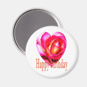 Gefeliciteerd geel rood roodje magneet (Voorkant / Achterkant)