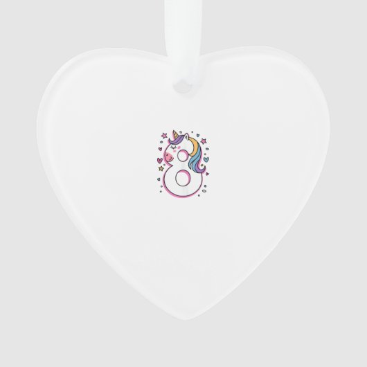 Gefeliciteerd Gefeliciteerd 8 Jaar Verjaardagsfees Ornament (voorkant)