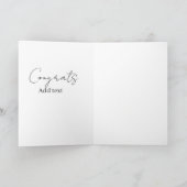Gefeliciteerd gefeliciteerd afgestudeerd naam datu kaart (Binnen)