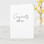 Gefeliciteerd gefeliciteerd afgestudeerd naam datu kaart (Gele Bloem)