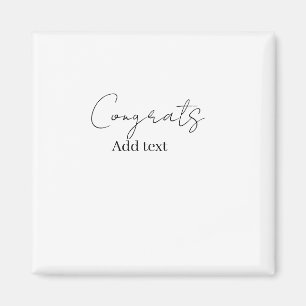 Gefeliciteerd gefeliciteerd afgestudeerde naam dat magneet