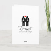 Gefeliciteerd Gelukkig Jubileum Homothema Kaart (Achterkant)