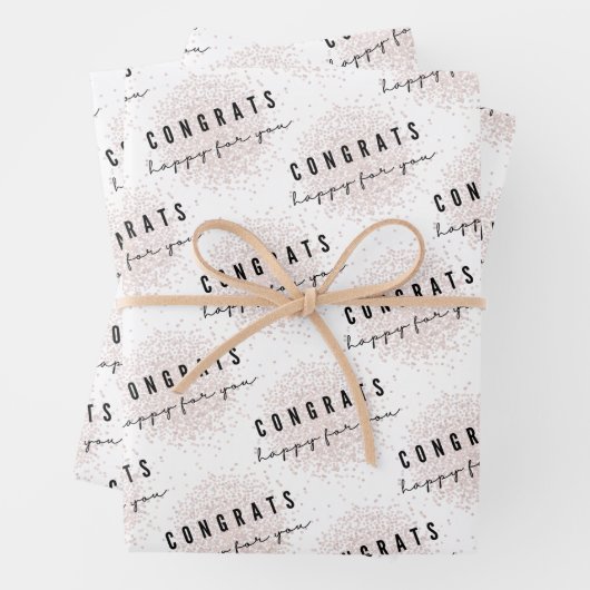 Gefeliciteerd Gelukkig Voor Jou Inpakpapier Set (In situ)