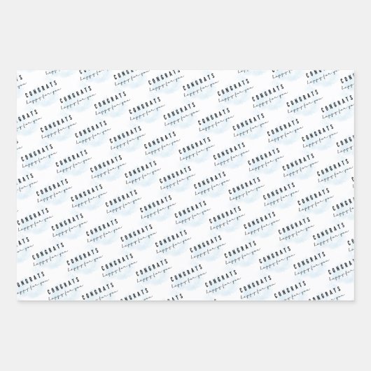 Gefeliciteerd Gelukkig Voor Jou Inpakpapier Set Vel (Voorkant)