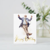 Gefeliciteerd Gelukkige grootvader Persoonlijk Briefkaart (Staand voorkant)